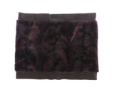 Dolce & Gabbana Exquisite Purple MINK Fur Scarf Wrap