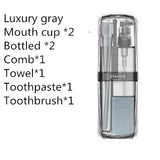 Men's Travel Toiletry Bag Set with Cup and Organizer