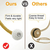 1pc Faux Pearl Magnetic Curtain Tie Back - Home Decor