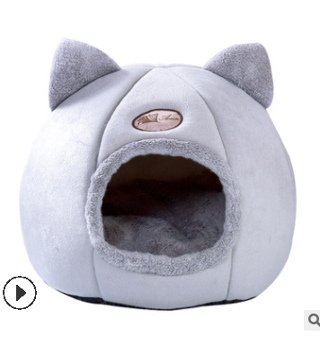 Cozy Cat Bed for Deep Sleep Pet Comfort (One Set)