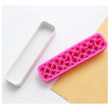 Cosmetic Organizer Box with Silicone Makeup Brush Holder