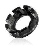 Bike Spoke Adjustment Wrench Tool Spoke Wrench 6 in 1 Bike Wheel Spoke Tool for Bike Repair Truing and Repairing Cycling Wheels(Black)