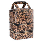 Uross Nail Polish Organizer Bag Holds 60 Bottles Nail Polish & Nail Kit -Nail Polish Storage Organizer Nail Polish Bag Nail Supplies Organizer Case for nail tech - Leopard