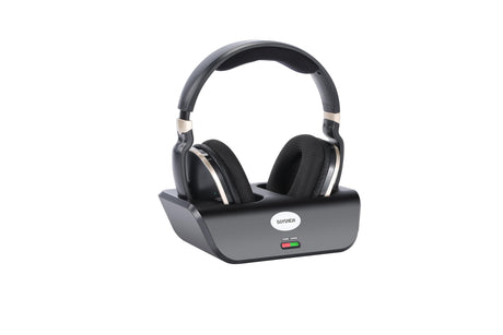 Daysnew Optical Wireless Headphones for TV Watching Over-Ear Headphones for Seniors with Charging Dock and Volume Control Plug and Play