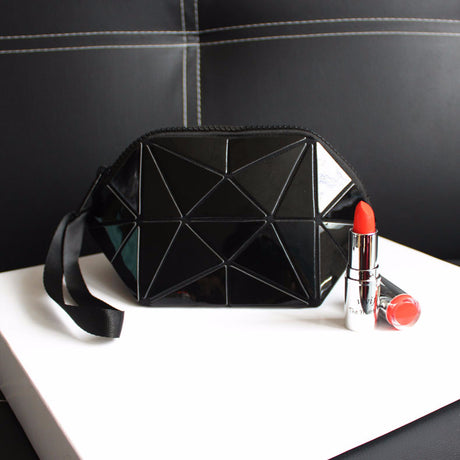Irregular Semicircular Cosmetic Bag in Unique Colors