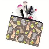 Easter Bunny Makeup Bag - Portable Cosmetic Organizer