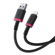 Baseus Cable Lightning to USB-A Dura Series Braided 2.0m Black-Red