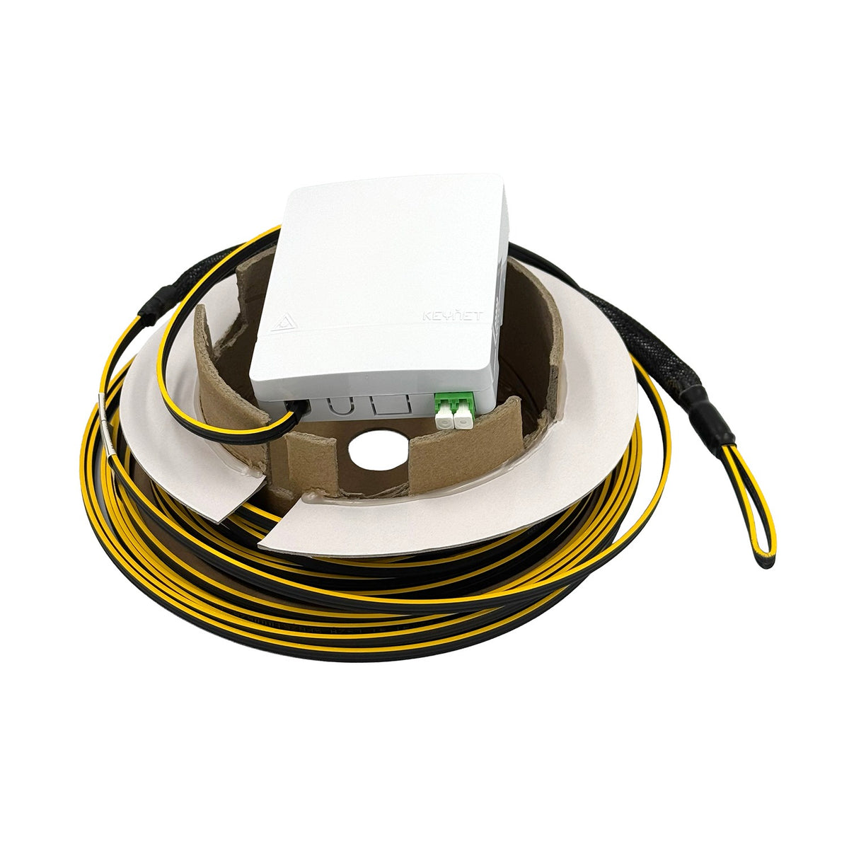 KEYNET Patch Cord with Pre-Terminated Fiber Optic Outlet SafeTrack LC/APC 25.0m
