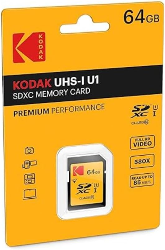 Kodak SD Card Surveillance 64GB UHS-I U3 A2 Endurance