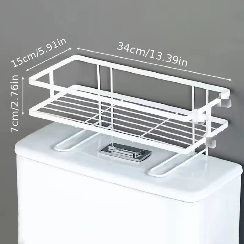 Toilet Storage Organizer with Toilet Paper Holder (1 Piece)