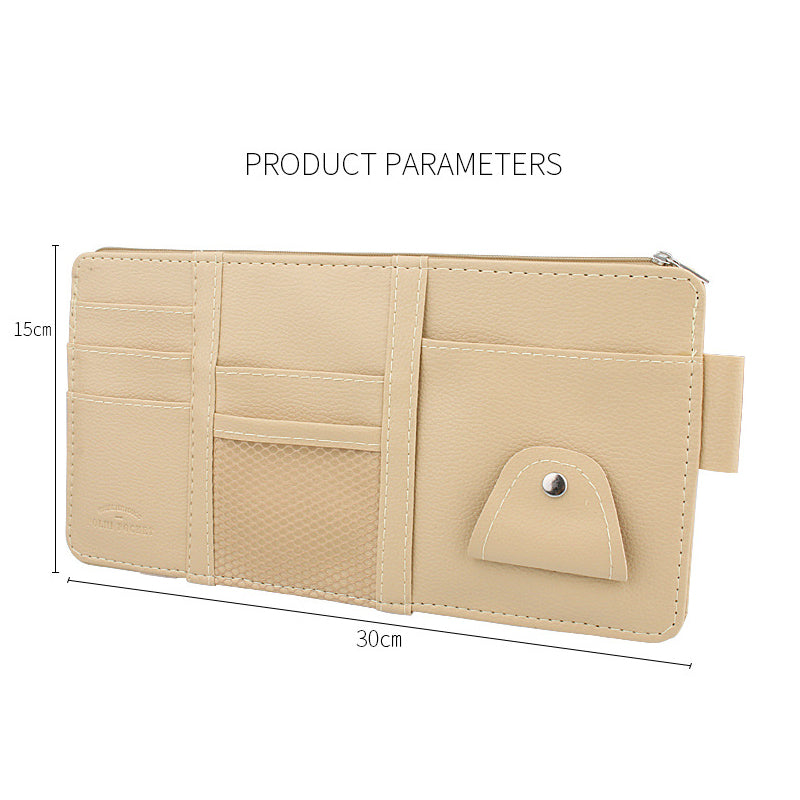 Multifunctional Car Visor Storage Clip for Glasses and Cards