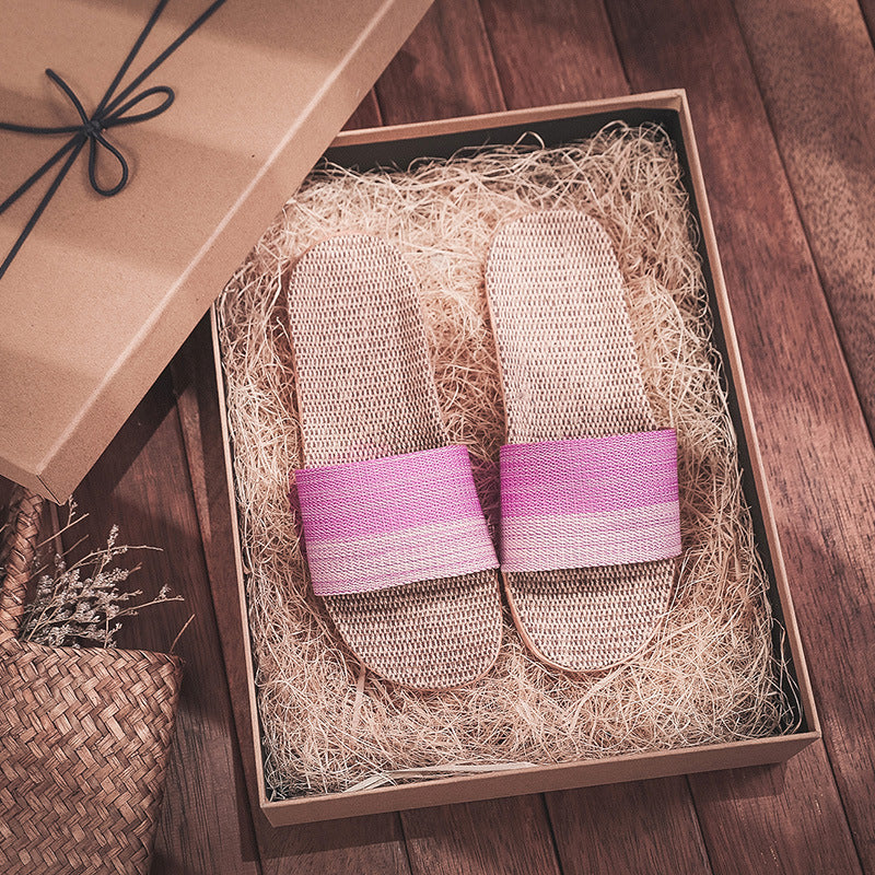 Linen Slippers for Comfortable Home Wear