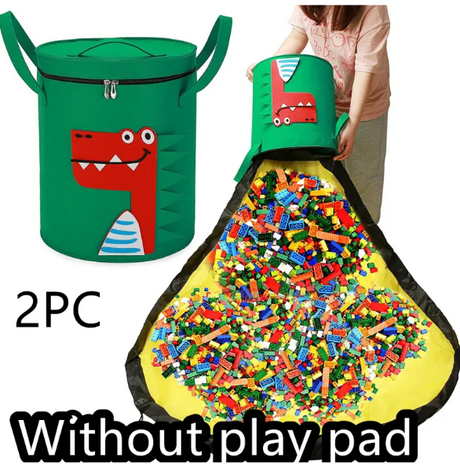 Felt Storage Bag Toy Play Mat 2 In 1 Pull Rope