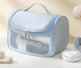 Portable Water-Resistant Clear Makeup Organizer Bag