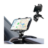 KHGUZ Car Phone Mount Rotatable Automotive Dashboard Windshield Air Vent Cell Phone Holder Non-Slip Vehicle Interior Smartphone Mount Clip Stand Universal for RV SUV Truck