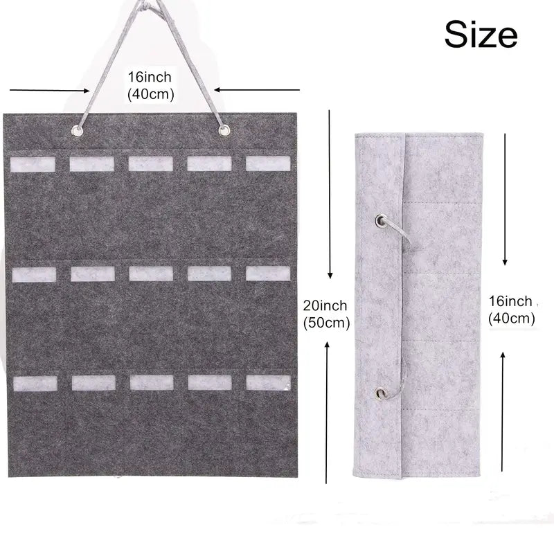 Wall Mounted Felt Sunglasses Storage Organizer (1pc)