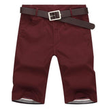 Men's Casual Solid Color Cotton-Linen Shorts
