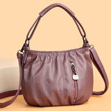Retro Pleated Bucket Bag - Fashionable Shoulder Bag