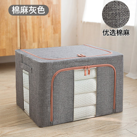 Large Window Cotton Storage Box with Steel Frame