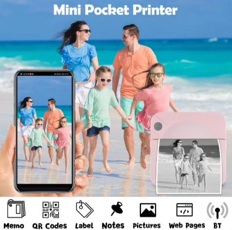 Compact Mini Printer for Students – Ideal for Home Use