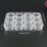 12-Grid Portable Transparent Storage Box for Nail Art