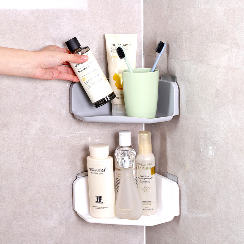 Corner Drain Rack for Bathroom and Kitchen Storage