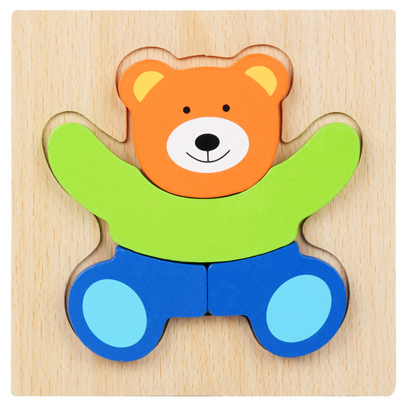 3D Wooden Puzzle Educational Toy for Kids (Wholesale)