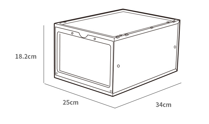 Transparent Shoe Box for Sneakers and Basketball Storage