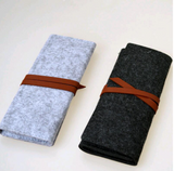 Velcro Felt Pencil Bag - Large Capacity Stationery Case