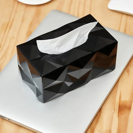 Elegant Geometric Tissue Box for Home and Office Decor
