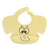 Baby Silicone Elephant Printed Bibs and Sucker Plates Set