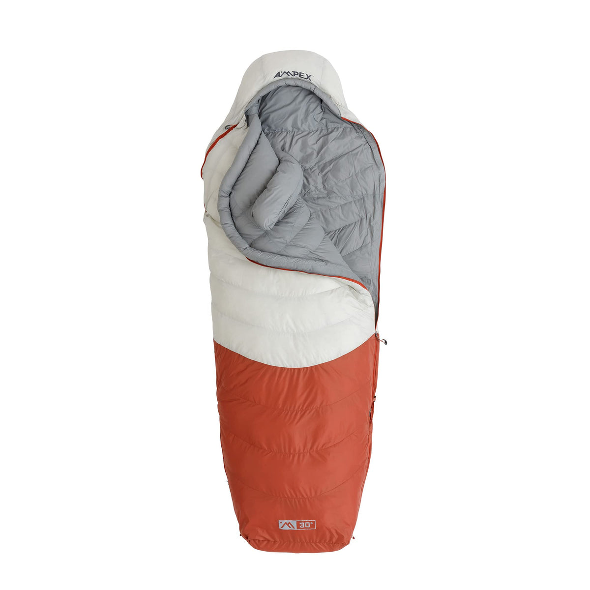 AMPEX Sleeping Bag Recycled Shell Cold Weather Camping Backpacking Hiking - Camping Essentials - Lightweight Adult Sleeping Bag (30° Hybrid Reg)