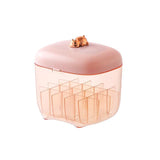 Lipstick Storage Box with Makeup Mirror and Lid
