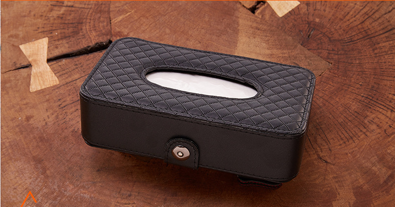 Plaid Tissue Box for Car and Home Use