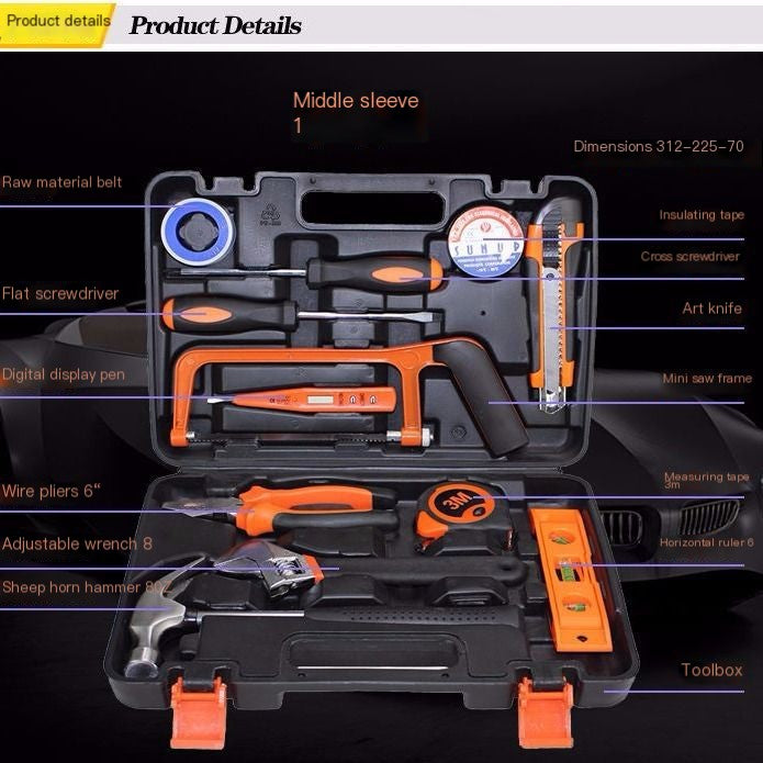 Automotive Repair Tool Set with Wrenches and Accessories