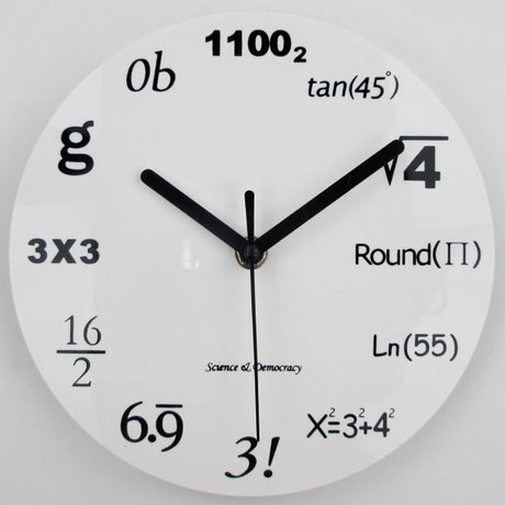 Creative Silent Math Formula Wall Clock for Home Decor