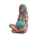 Millyear Mother Earth Resin Ornament for Home Decor