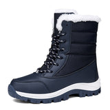 Women's High-Top Cotton Boots for Hiking and Snow
