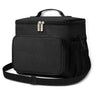 TIECHI Lunch Bag 12L Insulated Lunch Bag with Adjustable Shoulder Strap Lunch Box with Upgraded Leakproof Lining for W/Men Collapsible Cooler Bag for Work Picnic Camping- Upgraded Black