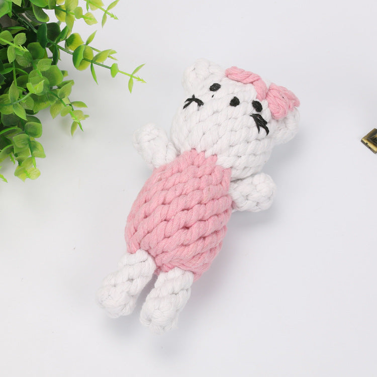 Pet Toy: Chew Rope Animal Shape for Dogs