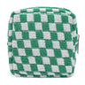 FFpaw Small Makeup Bag for Purse Mini Checkered Cosmetic Bag Zipper Cute Make Up Pouch Travel Toiletry Bag Makeup Aesthetic Accessories Storage Bag Organizer for Women Girls