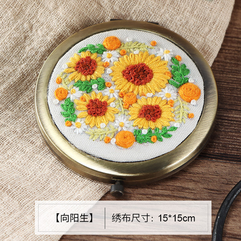 DIY Embroidery Kit for Makeup Mirror Beginners