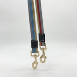 Striped Dog Leash with Safety Rope and Traction Line