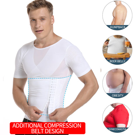 Men's Compression Shirts Body Shaper Tummy Slimming