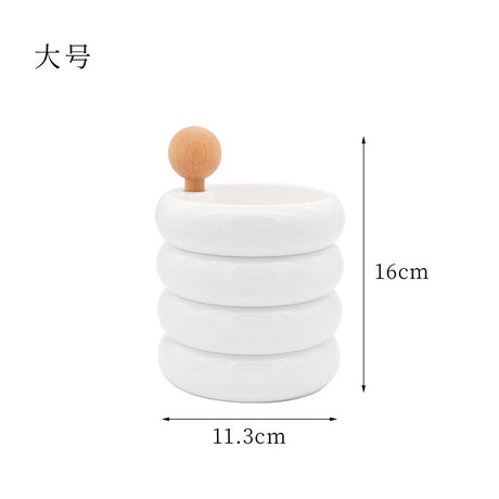 Creative Wooden Jewelry Organizer - Multi-layer Rotating Box