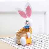 Cartoon Rabbit Design Bamboo Egg Organizer Basket