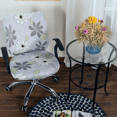 Simple Stretchable Office Chair Cover Set