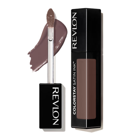 Revlon Liquid Lipstick Face Makeup ColorStay Satin Ink Longwear Rich Lip Colors Formulated with Black Currant Seed Oil 024 Perfect Storm 0.17 Fl Oz RV CS SATIN INK PERFECT STORM