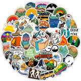 100 Camping Stickers for Outdoor Adventures and Gear