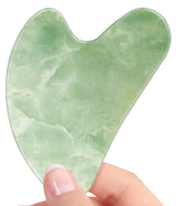 Stainless Steel Gua Sha Stainless Steel Guasha Metal Gua Sha Facial Tools Massage Guasha Tool for Face Gua Sha Tool Gua Sha Stone Massager Gua-sha Face Sculpting Tool Body (Jade gua sha Green)